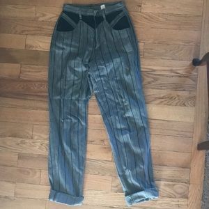 Vintage Rockies Brand Pin Stripe Jeans